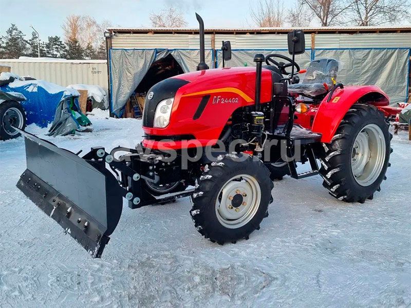 Минитрактор Dongfeng DF-244 G2 без кабины с отвалом